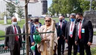 PM plants tree at UN gardens