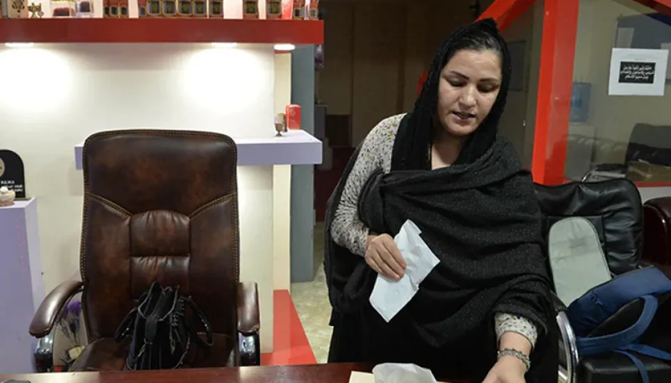 Afghan business woman says Taliban will not silence her