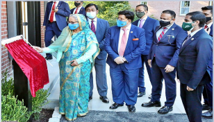 PM opens 'Bangladesh House' in USA's Maryland