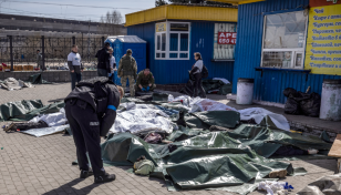 Zelensky calls for 'firm global response' to train station bombing