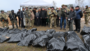 Ukraine begins excavation of Bucha mass grave