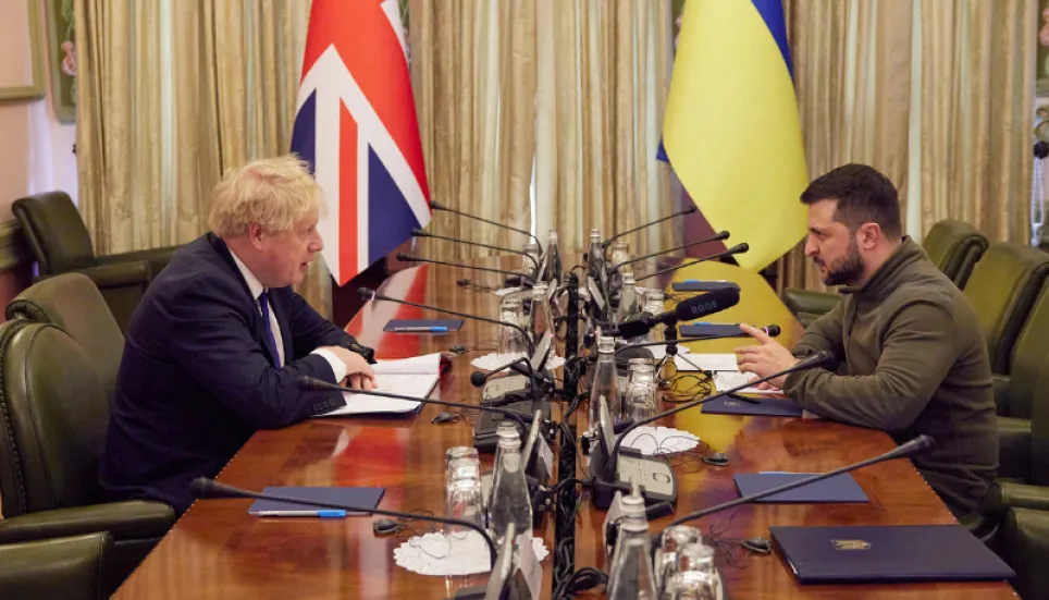 Boris Johnson meets Zelensky in Kyiv