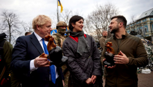 Zelensky braces for 'hard battle,' Boris Johnson visits with aid