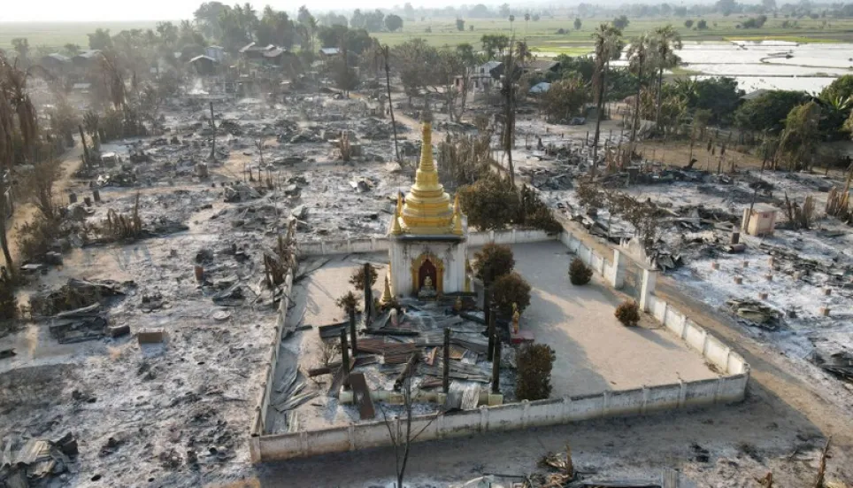 Myanmar ethnic rebels accuse junta of Rakhine village killings