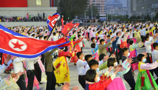 North Korea marks founder's birth without a military parade