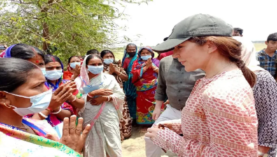 Climate Change: Danish princess interacts with affected people in Satkhira