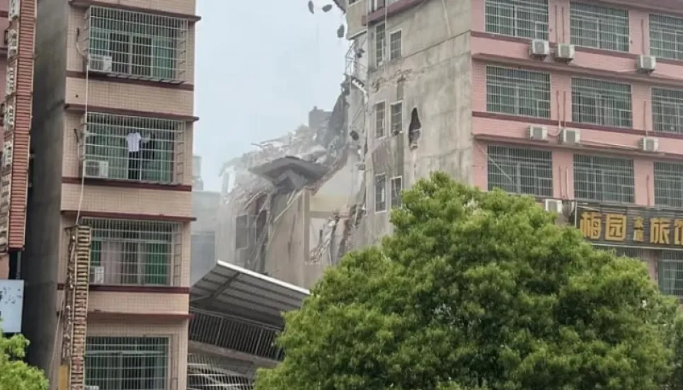 People trapped after building collapses in China The Business Post