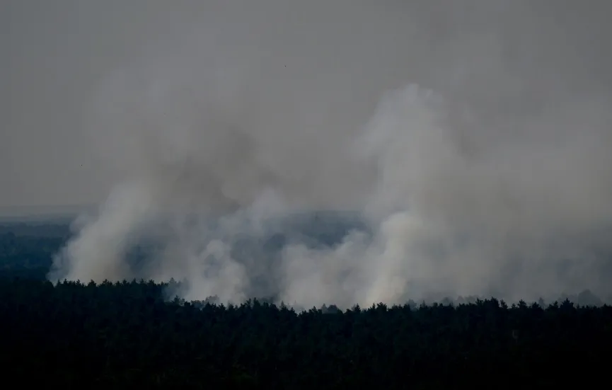 Fire in Berlin forest after blast in munitions store