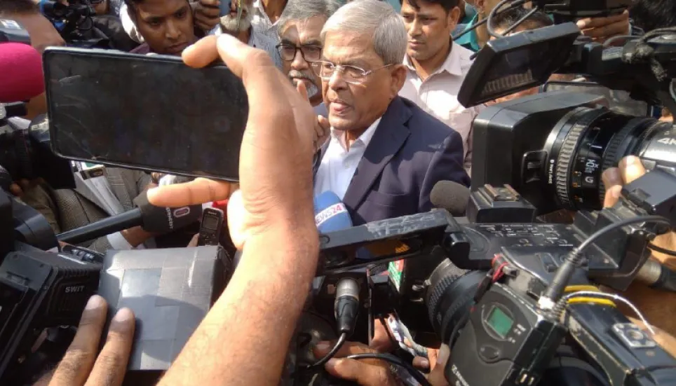 Police kept the bombs in BNP office: Fakhrul 