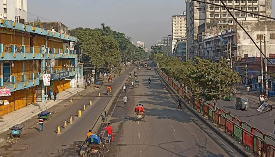 Dhaka wears deserted look