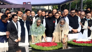 New AL central committee pays tribute to Bangabandhu