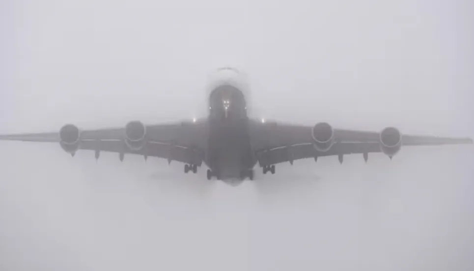 Dense fog disrupts flight operation at HSIA