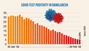 Covid: Daily positivity rate drops to 5.53%