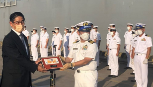 Goodwill Port Visit: 2 Japan Maritime Self-Defense Force vessels in Ctg