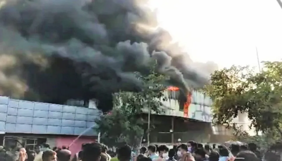 2 killed as timber warehouse catches fire in Chattogram