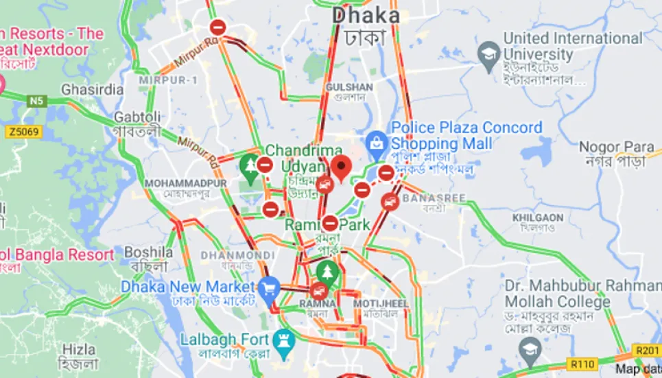 Marathon causes massive gridlock in Dhaka