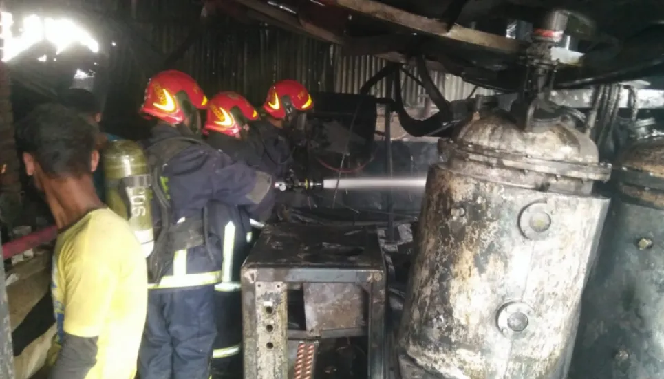 Fire guts footwear factory in Dhaka The Business Post