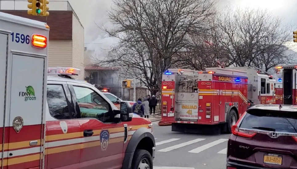 1 killed, 9 hurt in row house blast, fire in NY's Bronx