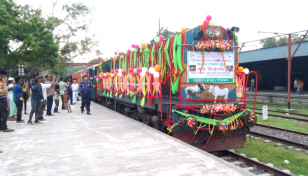 Special Chapainawabganj-Dhaka cattle train service stops day after launch