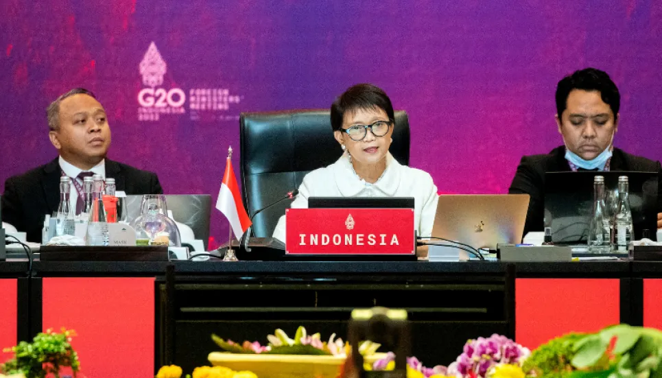 Indonesia urges end to Ukraine war at G20 meeting with Russia