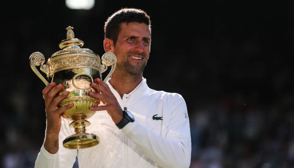 Djokovic wins 7th Wimbledon title, 21st Grand Slam