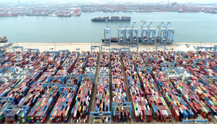 China exports jump on easing virus rules but imports slump