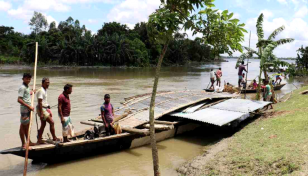 Char dwellers using man-made techniques to cope with floods