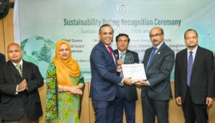 IPDC Finance receives BB’s sustainability rating recognition