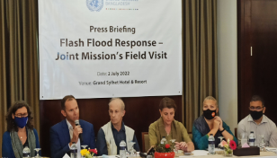 Joint UN mission on a visit to flood-affected Sylhet region