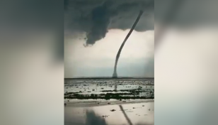 Tornadic waterspout appears in Hakaluki Haor