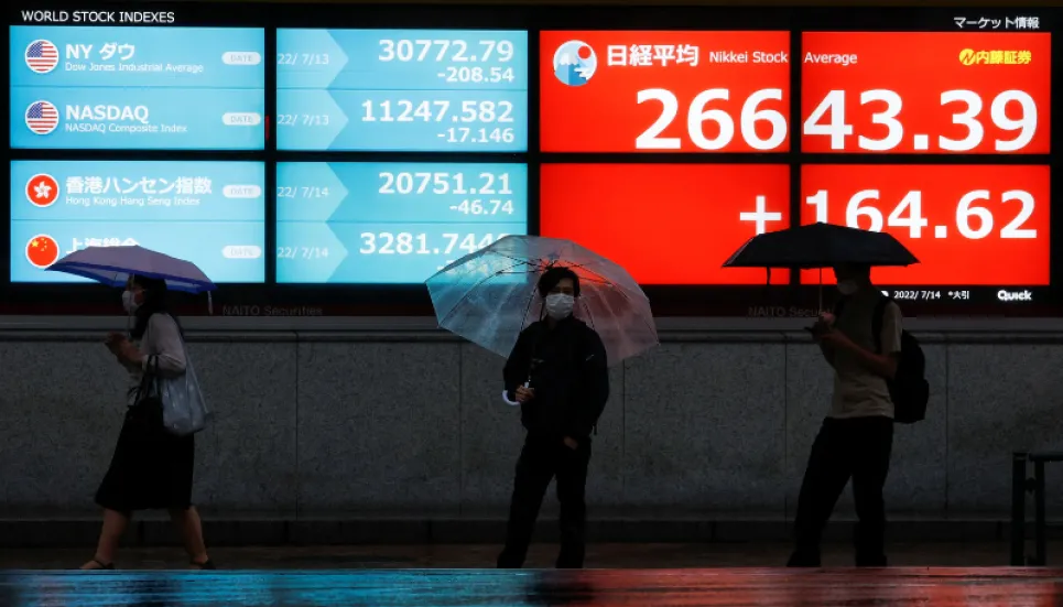 Asian markets rise as US data boosts hopes of slower Fed hikes