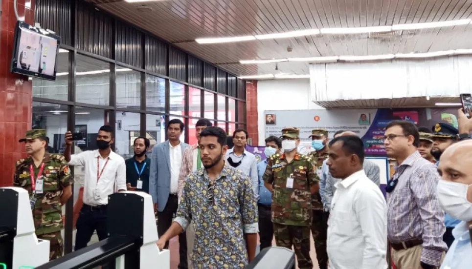 Dhaka airport inaugurates e-gates to speed up immigration process