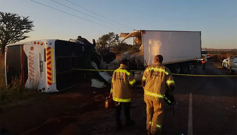 Bus collision in South Africa leaves 15 dead, 37 injured