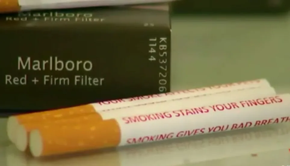 World's first: Written warning on every cigarette in Canada