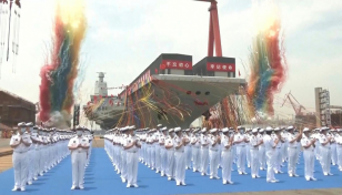 China launches third aircraft carrier in major military milestone