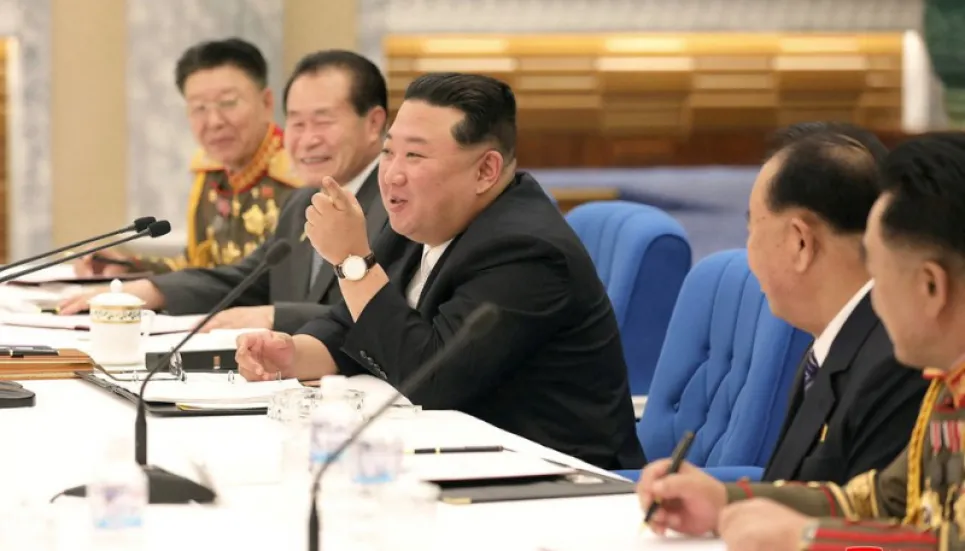 Kim oversees military meeting amid potential nuclear test