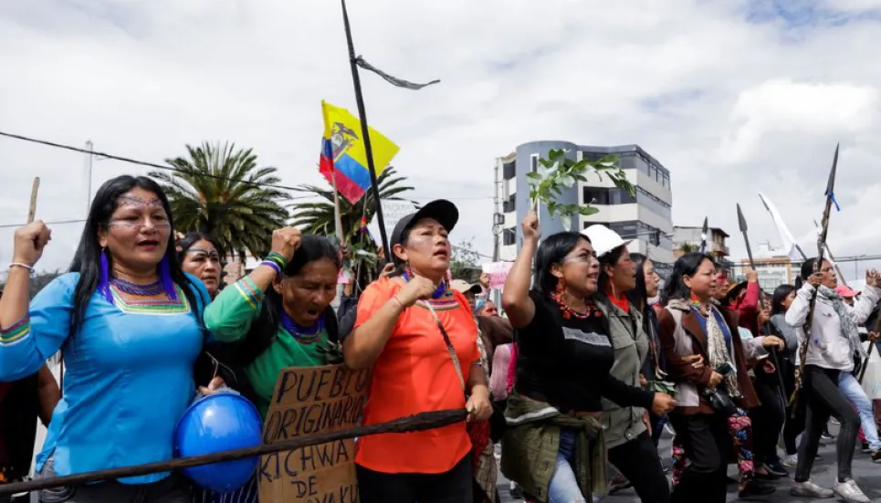 Ecuador government, indigenous leaders hold first talks amid protests