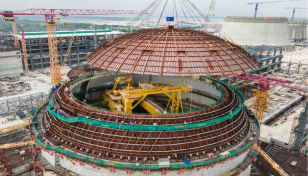 Inner containment dome installed at RNPP Unit-2