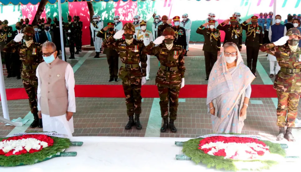 President, PM pay homage to Bangabandhu at Tungipara