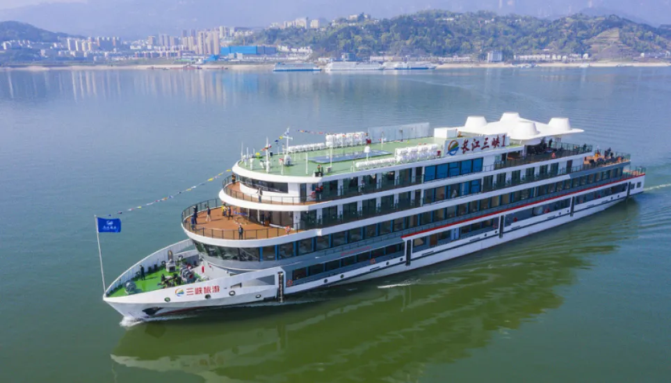 World's most powerful electric cruise ship on maiden voyage