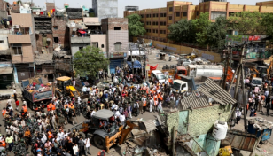 Protests in New Delhi halt demolition in Muslim neighborhood