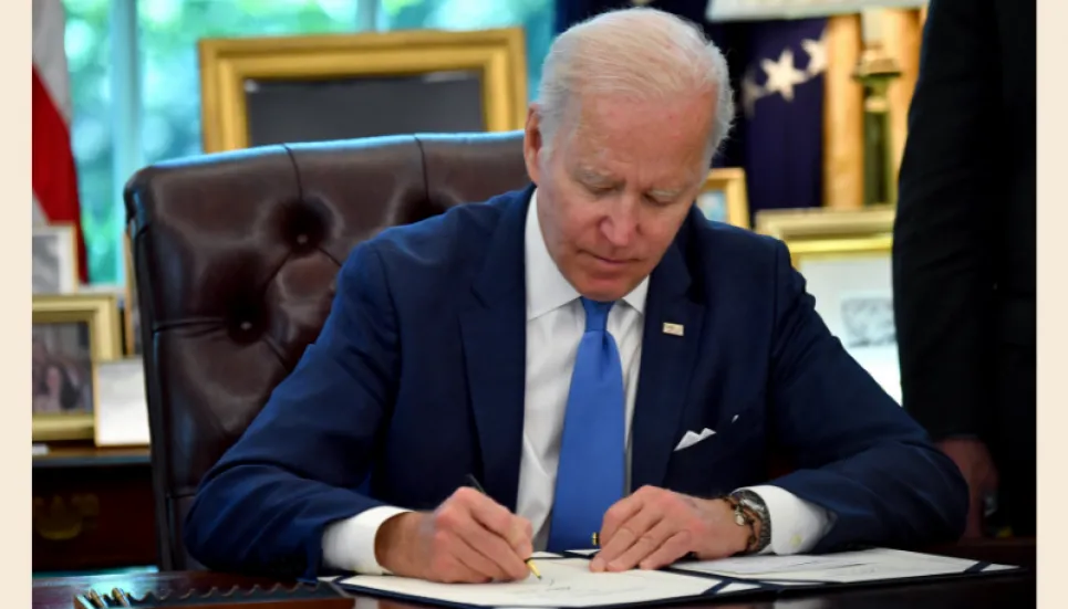 Biden signs measure speeding up US weapons deliveries to Ukraine