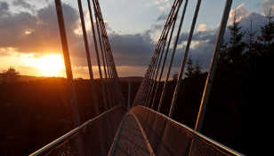 Czechs open world's longest suspension footbridge