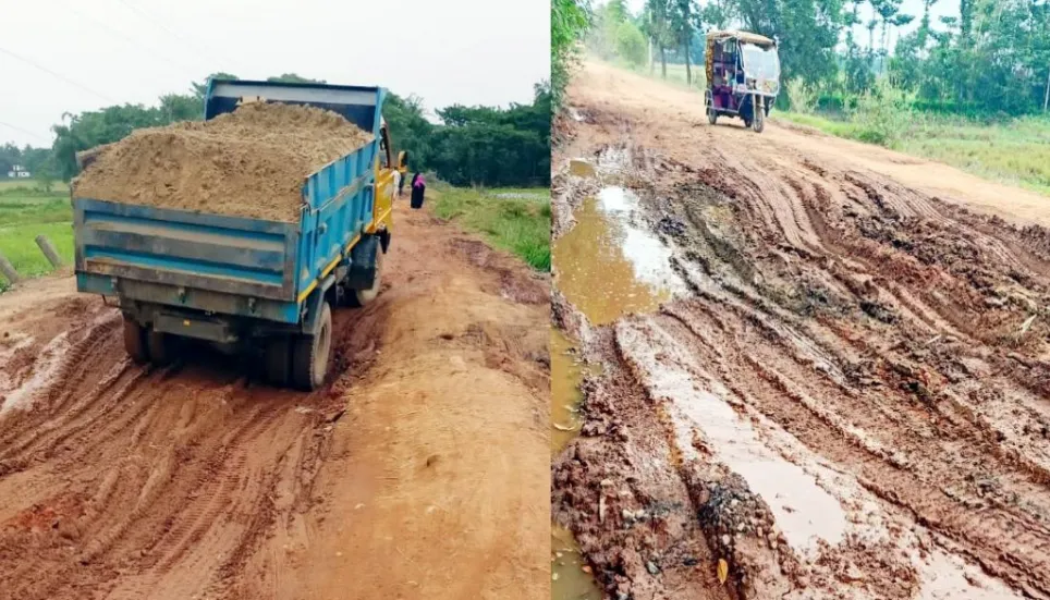 Dilapidated road hampers trade through Sheola land port