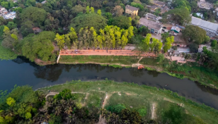 This architect couple chose to live in Jhenaidah, designed an award-winning river space