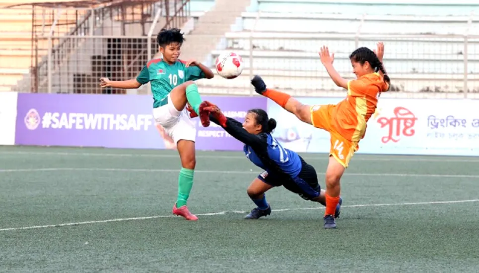 Bangladesh crush Bhutan by 9-0  