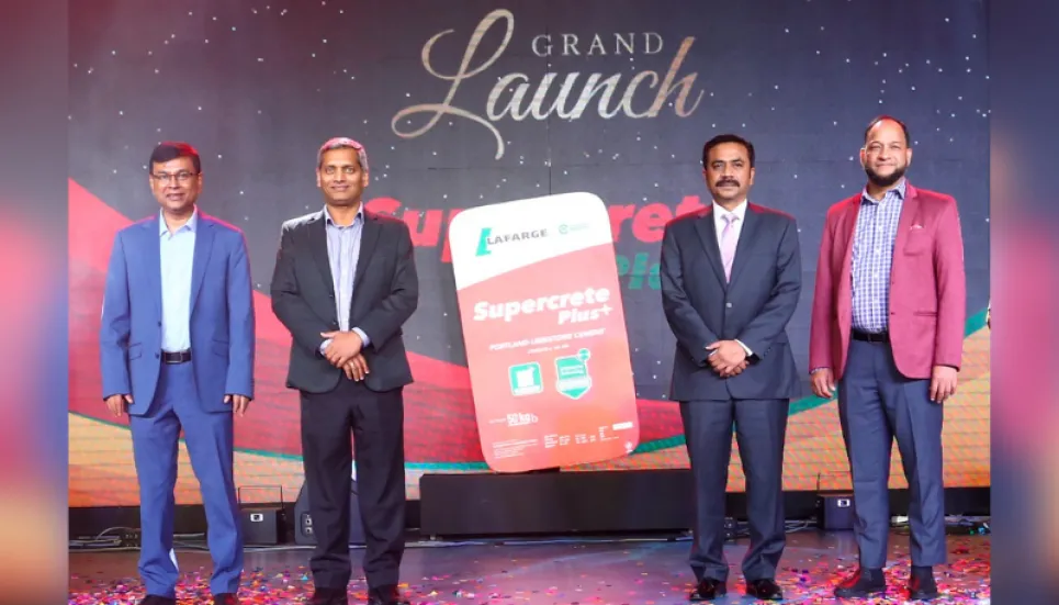 LafargeHolcim Bangladesh launches new cement brand 'Supercrete Plus'