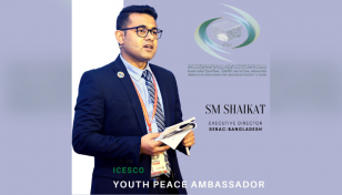 ICESCO names SM Shaikat youth peace ambassador