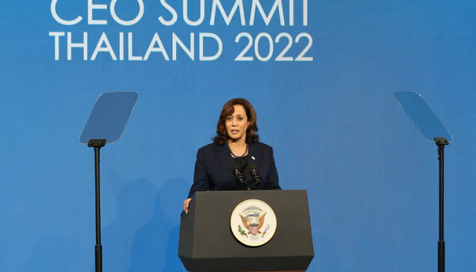 Kamala Harris tells Asia the US is 'here to stay'