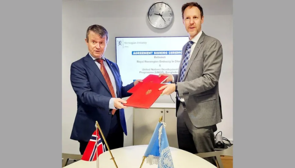 Norway, UNDP ink deal to check landslides in Cox's Bazar